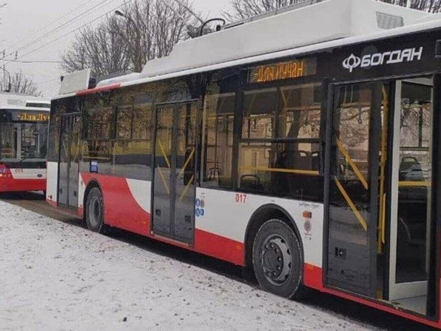  Кілька тролейбусів вийшли з ладу через морозну погоду у Луцьку