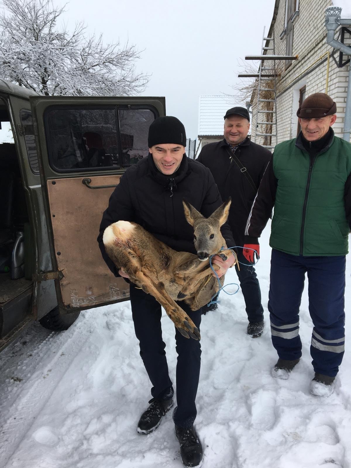 ПОБЛИЗУ ЛУЦЬКА ВРЯТУВАЛИ КОСУЛЮ ТА ПЕРЕДАЛИ В ЗООПАРК
