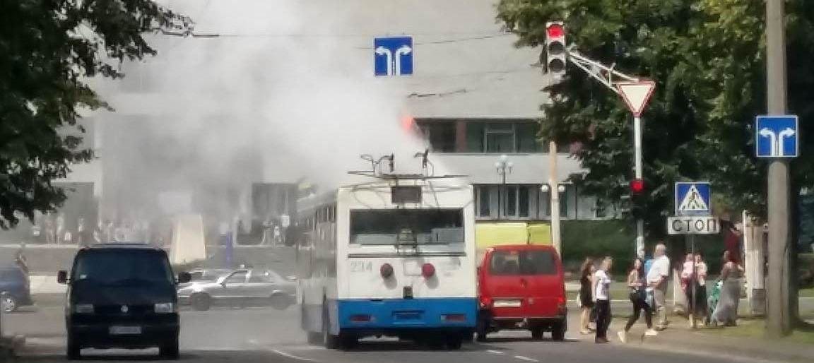 У Луцьку загорівся тролейбус У Луцьку загорівся тролейбус, Мирослава Бицька